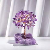 Amethyst Feng Shui Crystal Tree | Natural Energy Tree for Good Fortune - Auratract